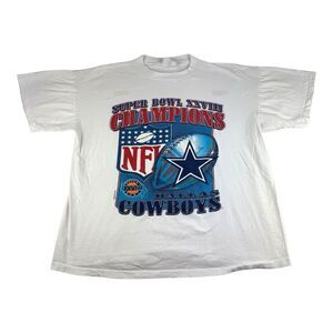 Vtg‎ 1994  Dallas Cowboys NFL Super Bowl XXVIII Single Stitch XL T Shirt Read
